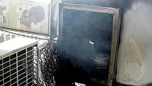 Atatürk Bulvarı’nda maddi hasarlı yangın