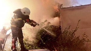 Eyyübiye’de çıkan yangın korkuttu