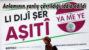 HDP'nin Urfa'da pankartları söküldü