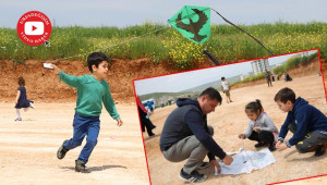 Çocuklar, uçurtma şenliğinde eğlendi