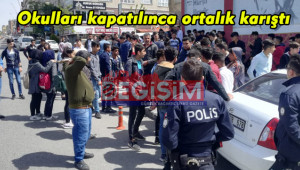 Okulları kapatıldı; Öğrenciler Milli Eğitim'e yürüdü