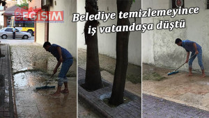 Belediyenin işini de vatandaş yapıyor