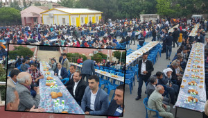 Yüzlerce kişi kardeşlik sofrasında buluştu