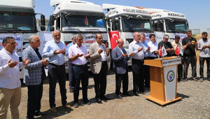7 tır insani yardım malzemesi gönderildi