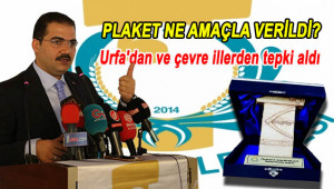 Haliliye Belediyesi'nin 100 günlük icraatı; Plaket