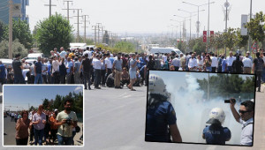 İzinsiz gösteriye müdahale edildi