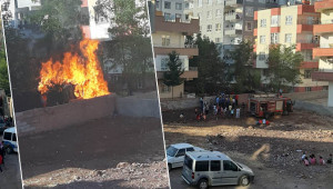 Siverek'te odunluk yangını!