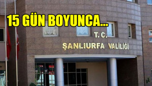 Valilikten yasak kararı!