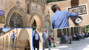 Balıklıgöl’de tarihi kitabeler onarılıyor