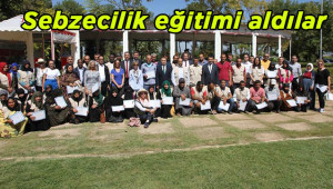 FAO, sebzecilik eğitimine katılanlara sertifika verdi