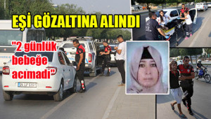 Hamile kadın kendini otomobilden attı
