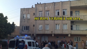 Balkonda Dehşet Anları!