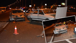 İki otomobil çarpıştı: 5 yaralı