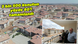 Konut projesinde anahtar teslim başladı