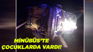 Minibüs devrildi: 5 yaralı