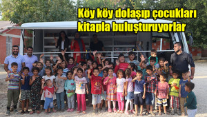 Minibüsü kütüphane yaptılar