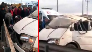 Düğün konvoyu kana bulandı: 1 ölü, 3 yaralı