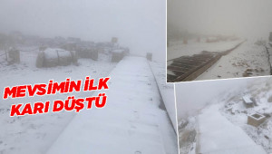 Nemrut Dağı beyaza büründü