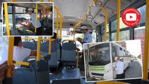 Şehir içi otobüsleri denetlendi