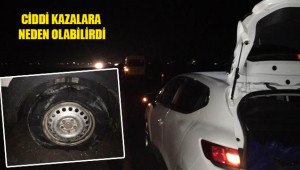 12 aracın lastiği patladı