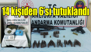 Çok sayıda suç aleti ele geçirildi