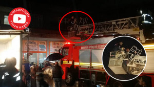 Evi su altında kalan yaşlı kadın kurtarıldı
