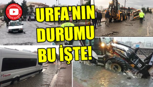 Yağış başladı yollar çöktü