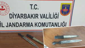 708 yıllık hançer ele geçirildi