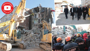 Başkanlar ve Vekil Özcan deprem bölgesini inceledi