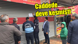 O işyeri mühürlendi