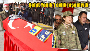 Şehidin fotoğrafına nişan yüzüğünü gösterdi