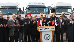 Suriyelilere 3 tır yardım malzemesi gönderildi