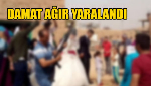 Urfa’da maganda kurşunu damadı yaraladı