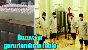 Bozova’daki okul 52 ton dezenfeksiyon üretti