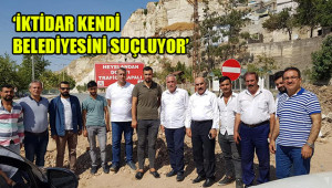 Heyelan bölgesi Bakan’a soruldu