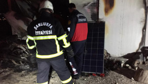 Taş ocağında yangın çıktı