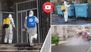 3 mahallede yıkama ve dezenfekte yapıldı