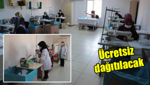 Günlük 60 bin antibakteriyel maske üretiliyor