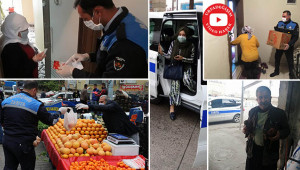 Sağlık çalışanlarından sonra bir alkışta zabıtaya
