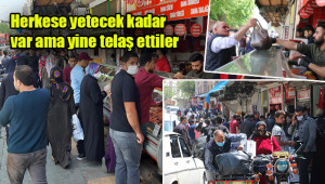Sakatat almak için adeta yarıştılar