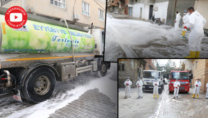 Salgına karşı deterjanlı temizliğe devam ediliyor