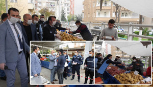 Semt Pazarlarında korona tedbirleri alındı