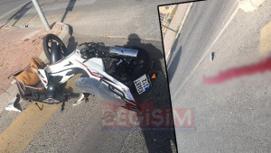 Ticari araç motosiklete çarptı: 1 ölü