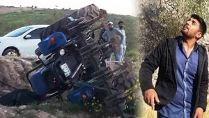 Traktör devrildi; 1 ölü