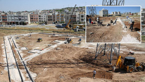 Ahmet Yesevi’de park çalışması sürüyor
