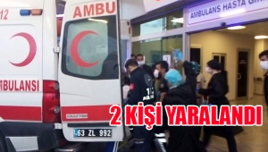 Birecik'te otomobil tahliye kanalına devrildi