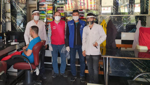 Gençlik merkezinden kuaförlere siperlik maske