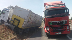 Şanlıurfa’da tırlar çarpıştı: 1 yaralı