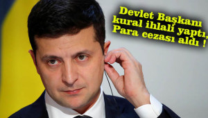 Devlet başkanına karantina nedeniyle  para cezası