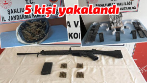 Kaçak silah, kaçak telefon ve esrar ele geçirildi
